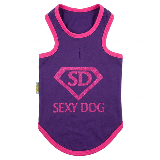 Shirt Purple Sexy Dog