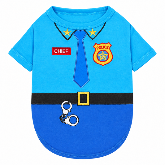 Shirt Blue Police Chief