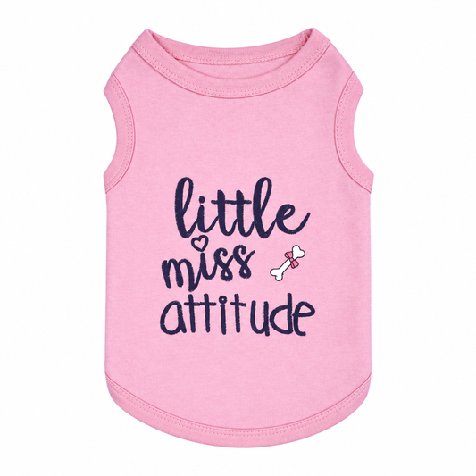 Shirt Pink Little Miss Attitude