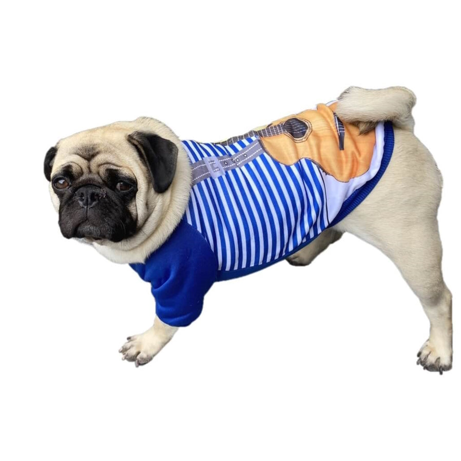 Sweater Fleece Blue Guitar