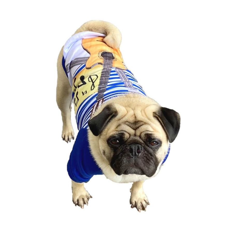 Sweater Fleece Blue Guitar