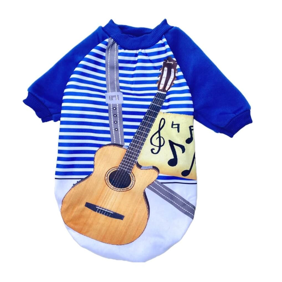 Sweater Fleece Blue Guitar