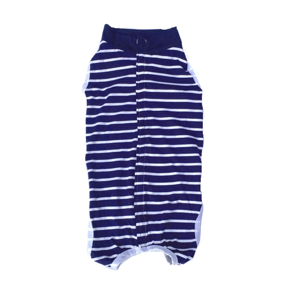 Dog Medical Recovery Jumpsuit Stripes