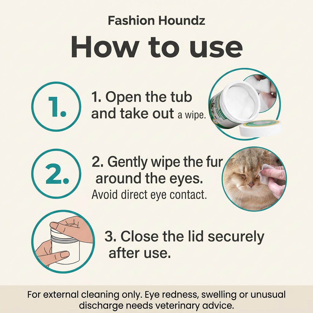 Hypoallergenic Pet Eye Wipes