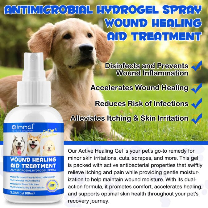 Disinfects Pet Wound Care Spray