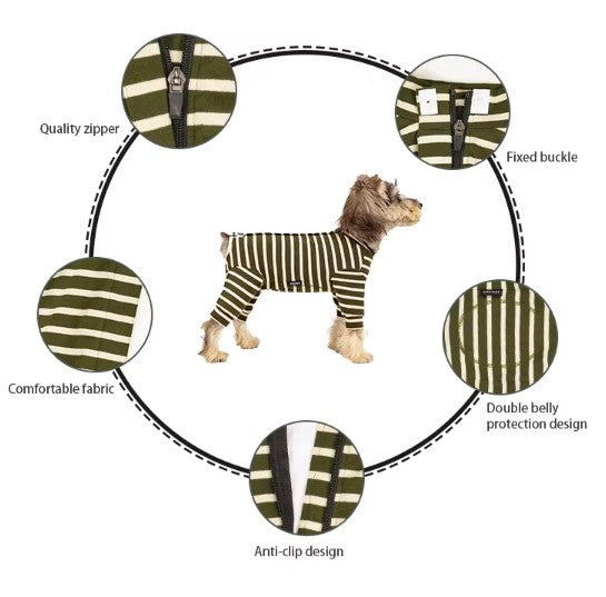 Pyjamas Jumpsuit Earthy Stripes