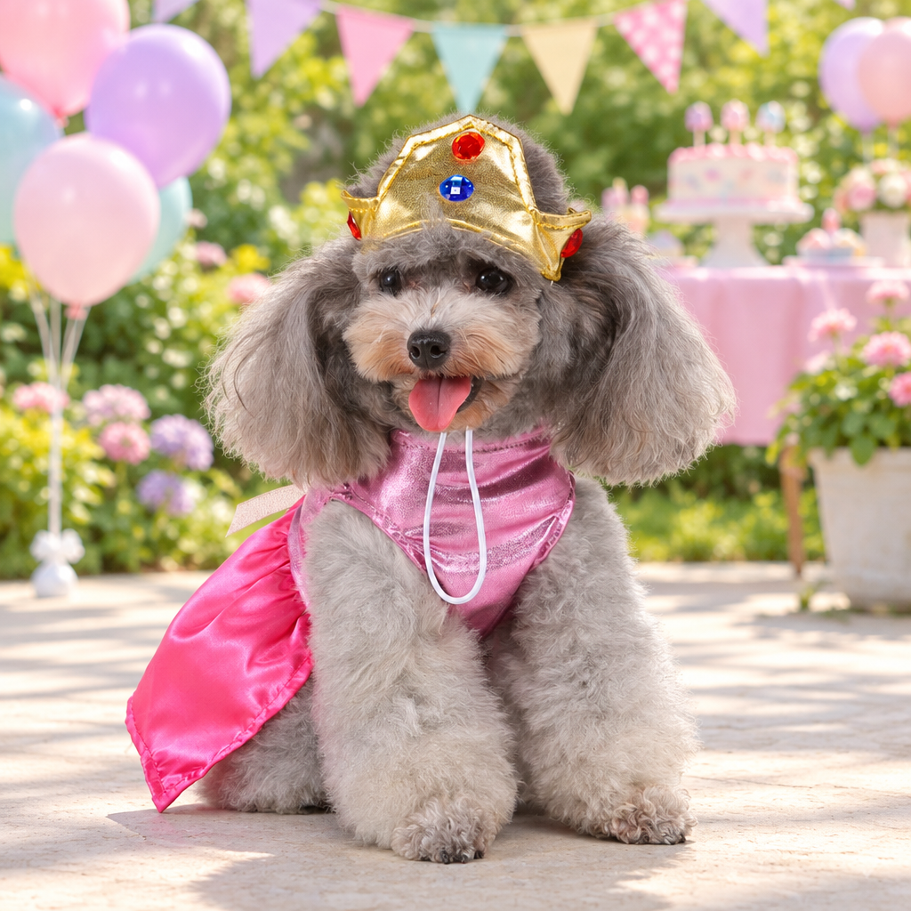 Dress Pink Princess with Crown