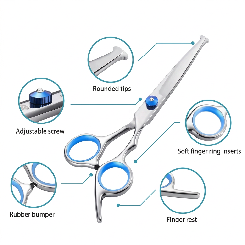 Dog Scissors & Thinning Shears Grooming Set
