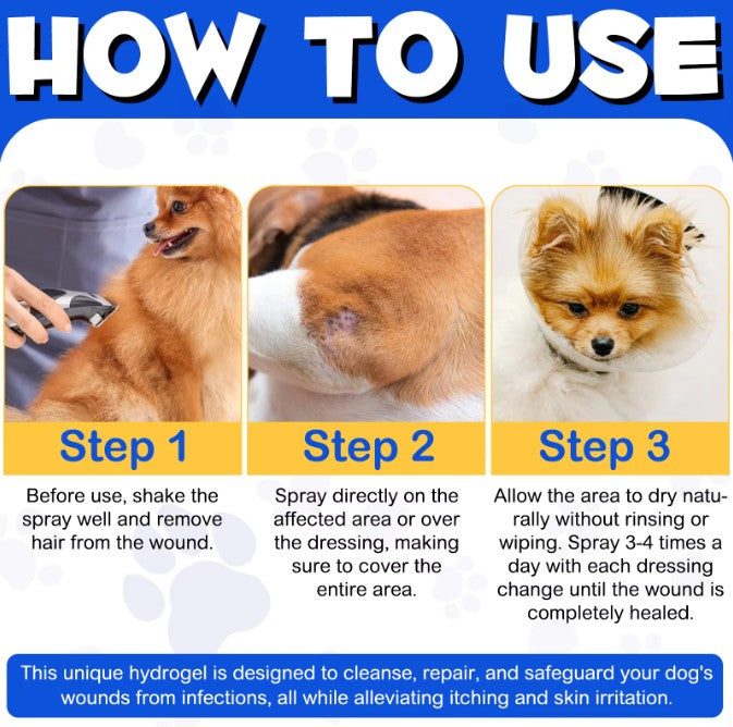 Disinfects Pet Wound Care Spray