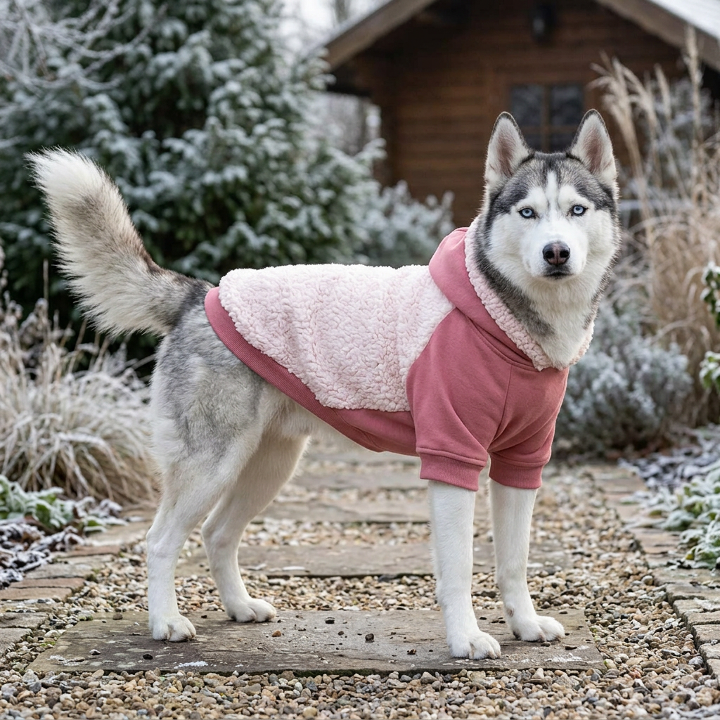 Hoodie Fleece Pink Sherpa