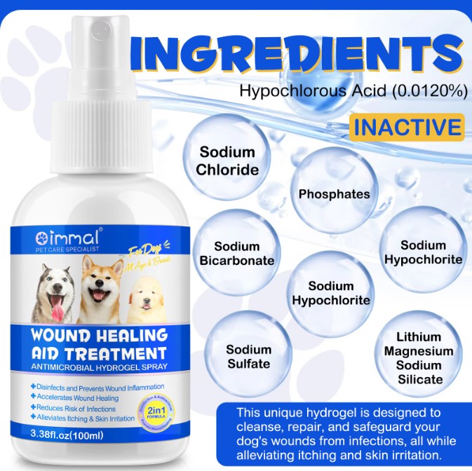 Disinfects Pet Wound Care Spray