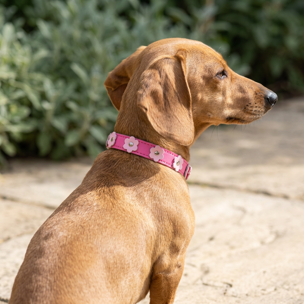 Collar Pink Flowers