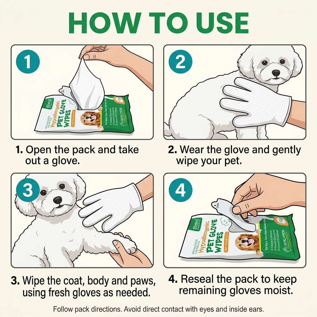 Pet Glove Wipes