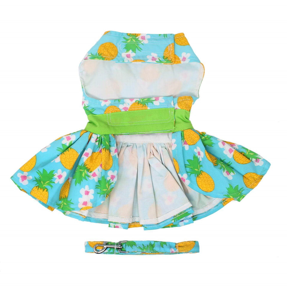 Dress Aqua Tropicana with Matching Lead