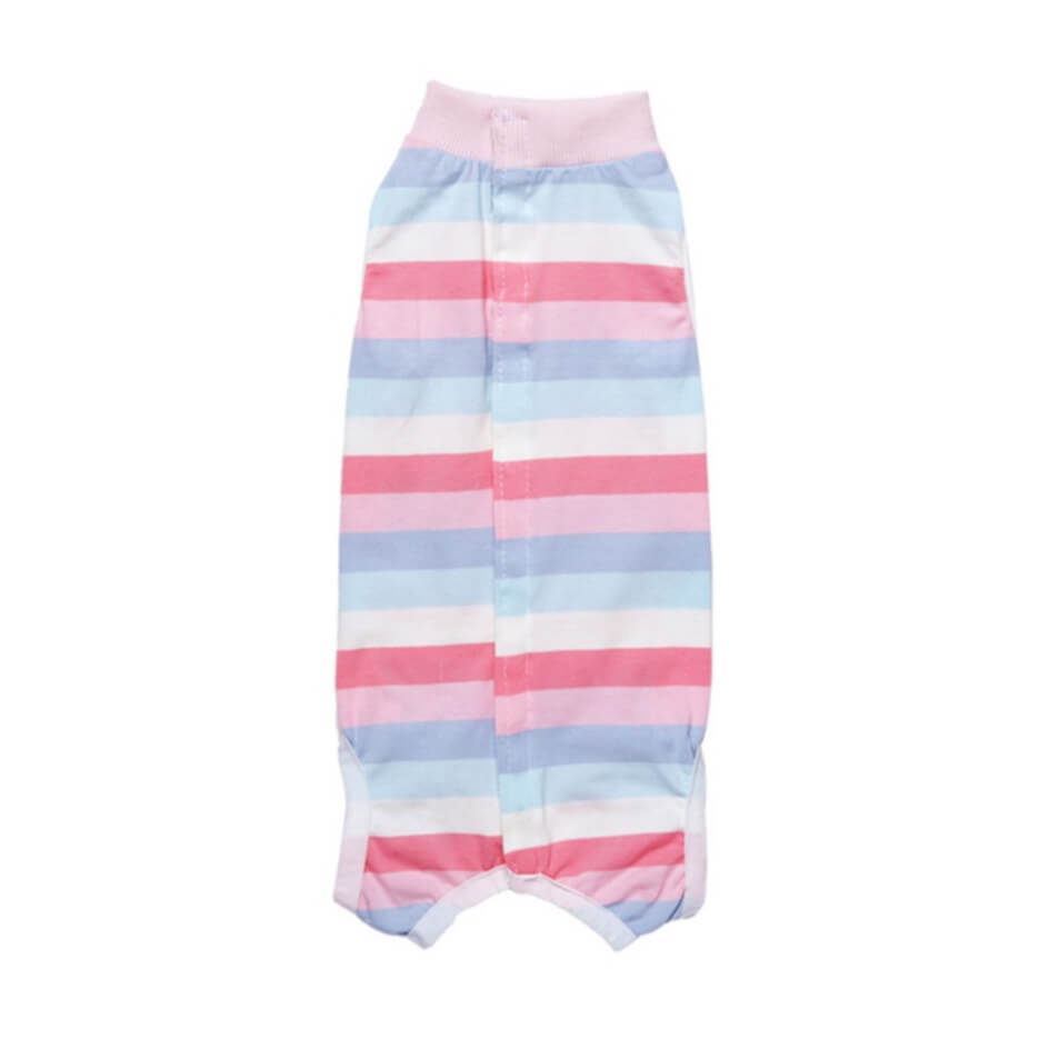 Dog Medical Recovery Jumpsuit Multicolour Stripes