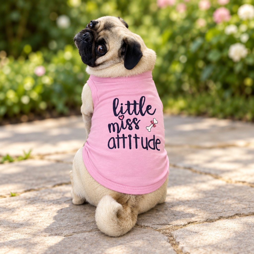Shirt Pink Little Miss Attitude