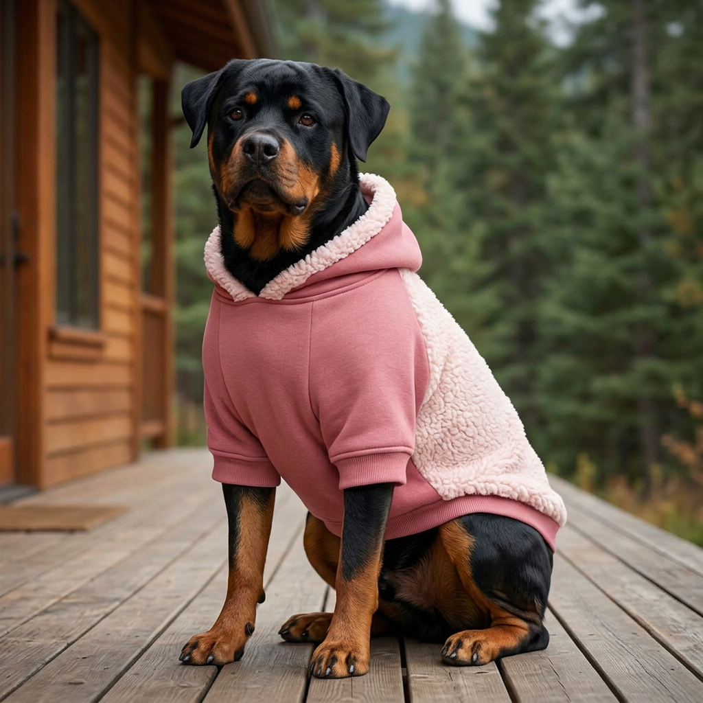 Hoodie Fleece Pink Sherpa