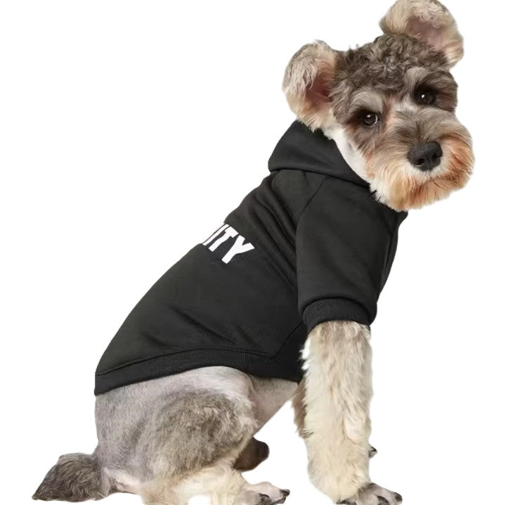 Hoodie Fleece Black Security V2