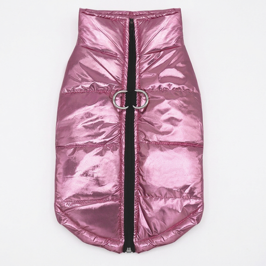Coat Shiny Pink Puffer Parka