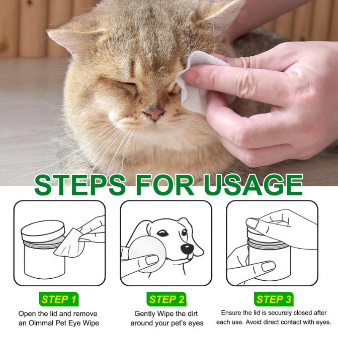 Hypoallergenic Pet Eye Wipes