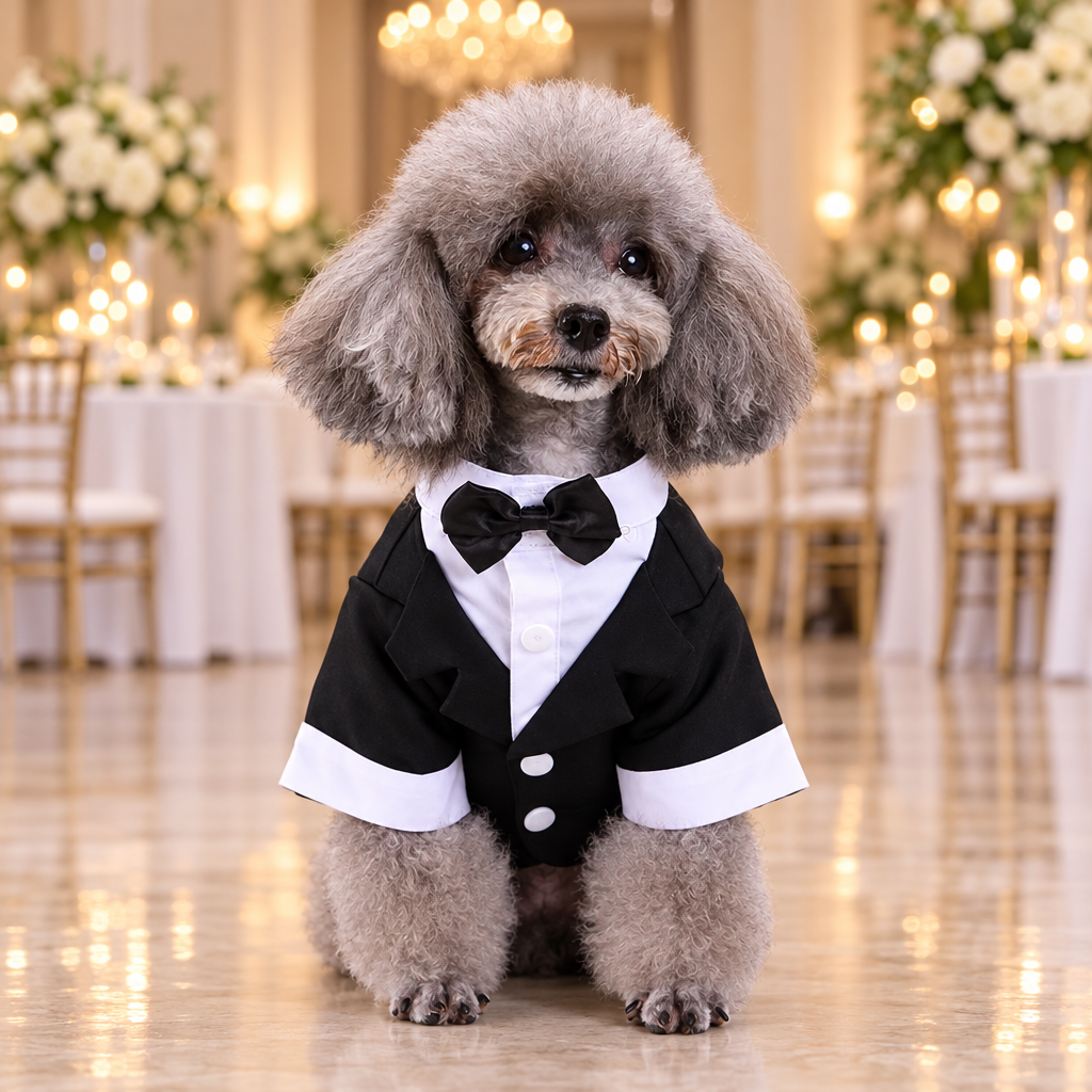 Tuxedo Black Jacket with White Shirt & Bowtie