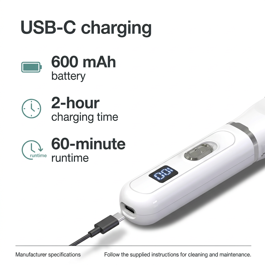 4-in-1 Clippers & Nail Grinder USB Rechargable